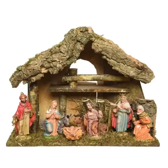 Kerststalset poly 8 figuren, Kaemingk, tuincentrumoutlet