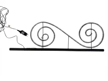 Kerstverl.double twister 40x110cm ip44 detail, Twinkle Pole, tuincentrumoutlet.com