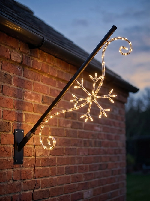 Kerstverl.snowflake 40x110cm ip44 sfeer, Twinkle Pole, tuincentrumoutlet.com