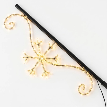 Kerstverl.snowflake 40x110cm ip44, Twinkle Pole, tuincentrumoutlet.com
