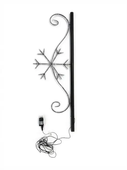 Kerstverl.snowflake 40x110cm ip44 details, Twinkle Pole, tuincentrumoutlet.com
