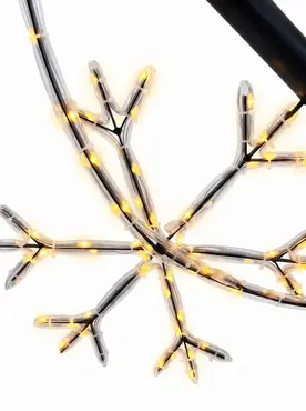 Kerstverl.snowflake 40x110cm ip44 detail, Twinkle Pole, tuincentrumoutlet.com