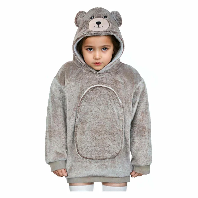 Knuffel hoodie 3-6 jaar Beer, breda trading, tuincentrumoutlet.com