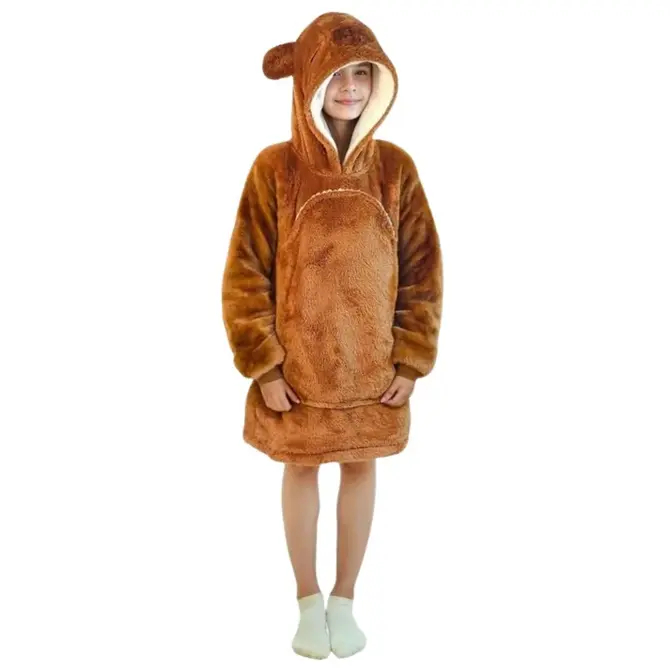 Knuffel hoodie 7-12 jaar Capybara, breda trading, tuincentrumoutlet.com