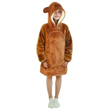 Knuffel hoodie 7-12 jaar Capybara, breda trading, tuincentrumoutlet.com
