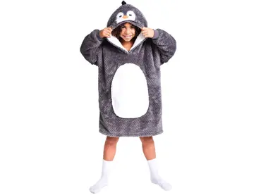 Knuffel hoodie 7-12 jaar pinguin, Breba Trading, tuincentrumoutlet.com