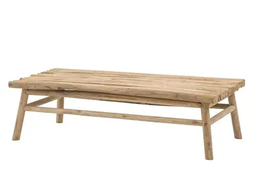 Koffietafel Rooty Table 140 x 70 CM Teak Hout Loungetafel Buiten Applebee