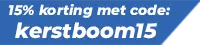 Kortingscode kerstbomen