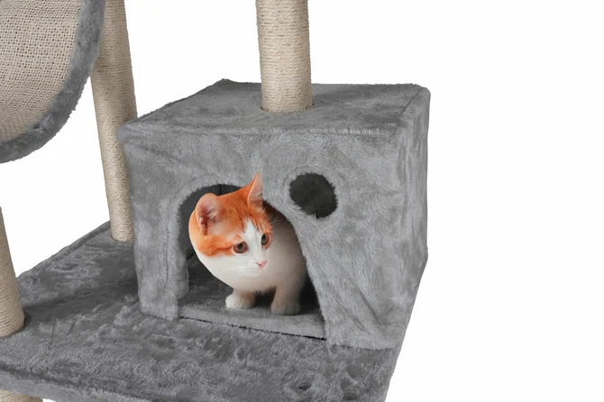 Krabpaal pet comfort 180x60x50cm grijs detailbeeld, EBI, tuincentrumoutlet