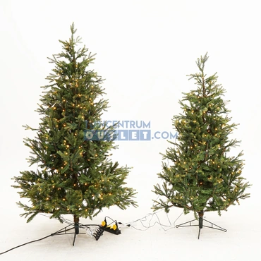 Frasier kerstboom led groen 288L TIPS 1880 - h185xd124cm, Black Box Trees detail, tuincentrumoutlet