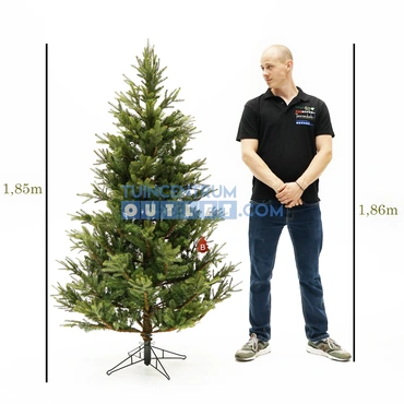 Kerstboom frasier groen, 185cm afmetingen, www.tuincentrumoutlet.com