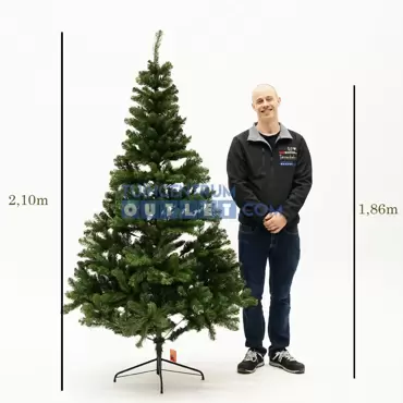 Kunstkerstboom Imperial Pine h210cm groen www.tuincentrumoutlet.com