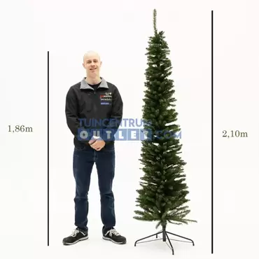 Kerstboom Pencil pine h210cm groen www.tuincentrumoutlet.com