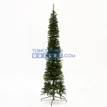 Kunstkerstboom Pencil Pine h240cm groen www.tuincentrumoutlet.com