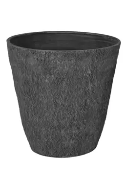 Kunststof pot rond asch stone - XL - afbeelding 3