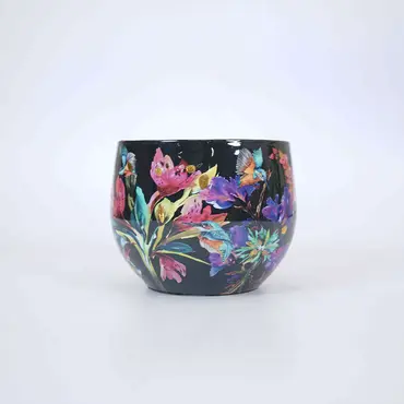 Lammie Exclusieve Collectie Pot midnight bloom d21h17cm - afbeelding 1