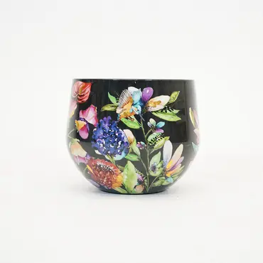 Lammie Exclusieve Collectie Pot midnight bloom d33h28cm - afbeelding 1