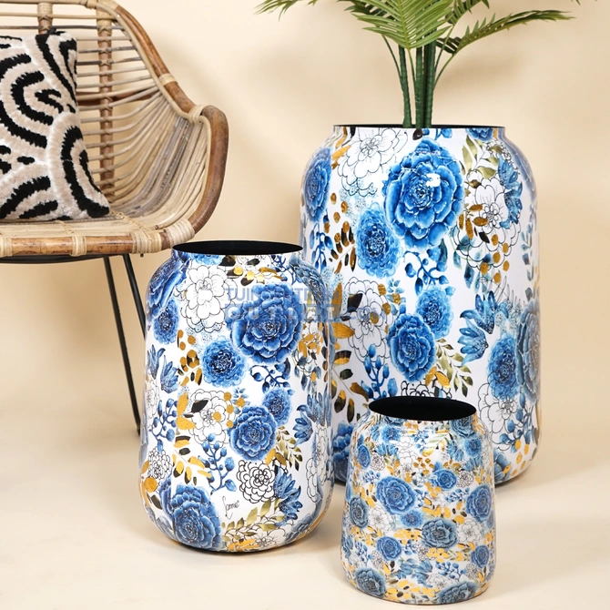 Pot Dutch blue D21 H24 setbeeld, Ter Steege, tuincentrumoutlet