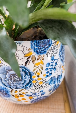 Pot dutch blue detail, Ter Steege, tuincentrumoutlet