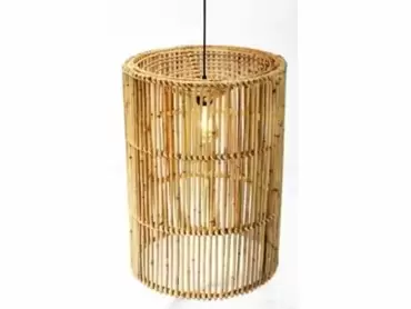 Lamp rotan blond d44h60cm