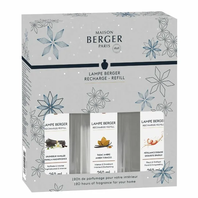 Lampe Berger Triopack 3x 250ml Rosalie (*)