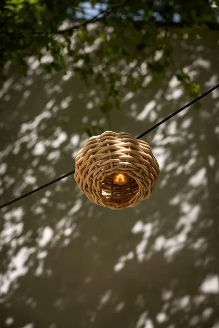 Lampion rotan d25h16cm naturel 10st - afbeelding 2