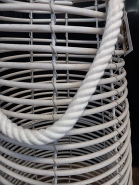 Lantaarn draad wit d32h60.5cm - afbeelding 2