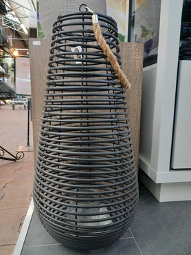 Lantaarn draad zwart d32h60.5cm - afbeelding 1