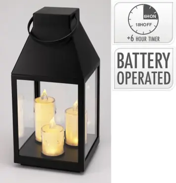 LANTAARN MET KAARSEN, Koopman, Tuincentrumoutlet.com
