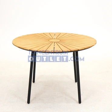 Vita Lavras teaktafel 120 cm, tuincentrumoutlet.com, foto 1