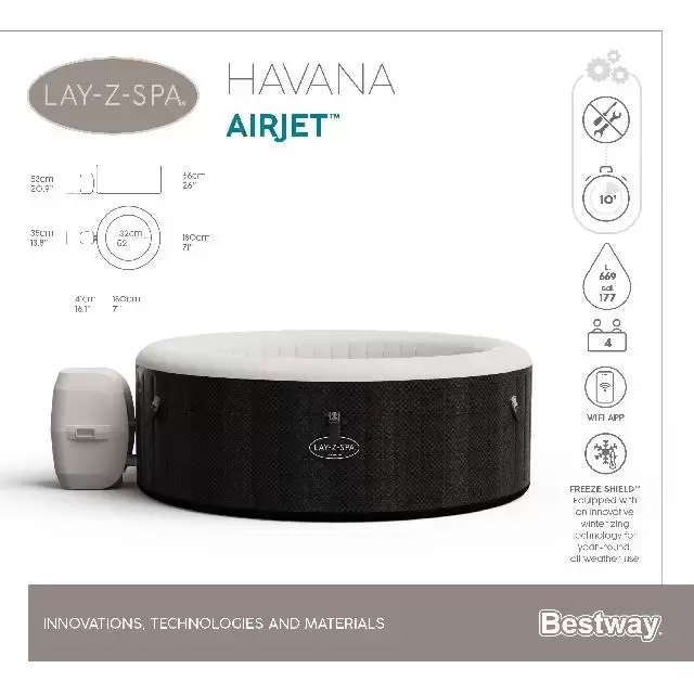 Lay-z-spa havana, Bestway, tuincentrumoutlet