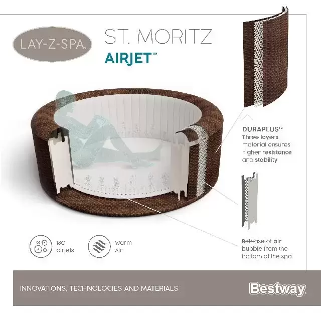 Lay-z-spa st.moritz, Bestway, tuincentrumoutlet