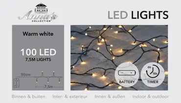 Led 100l l7.5m 8-16u ww zwrt bot, ANNA's collection, tuincentrumoutlet