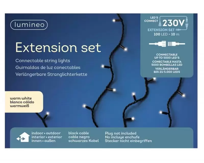 Led connect 230V verlengsnoer, Lumineo, tuincentrumoutlet