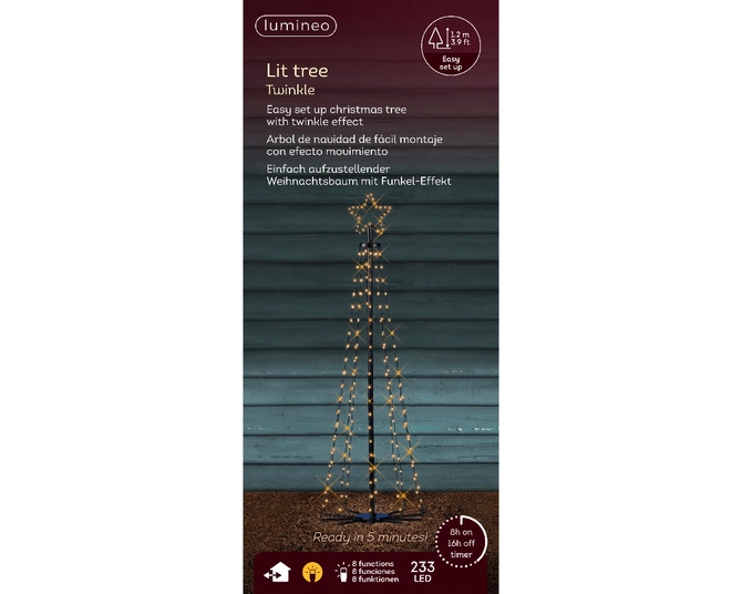 Led boom d100h240cm zwart/kl.warm - afbeelding 3