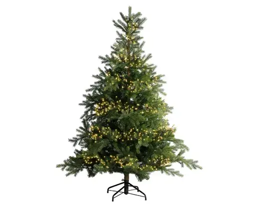 Led cluster l10.5m 1128l zwart/soft gold, lumineo, tuincentrumoutlet.com