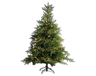 Led cluster l10.5m 1128l zwart/soft gold, lumineo, tuincentrumoutlet.com
