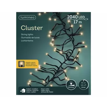 LED clusterverlichting l17m klassiek warm, Lumineo, tuincentrumoutlet