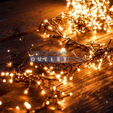 LED clusterverlichting buiten - 17 meter klassiek warm
