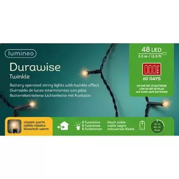 Led durawise twinkle l3,5m klassiek warm, Lumineo, tuincentrumoutlet