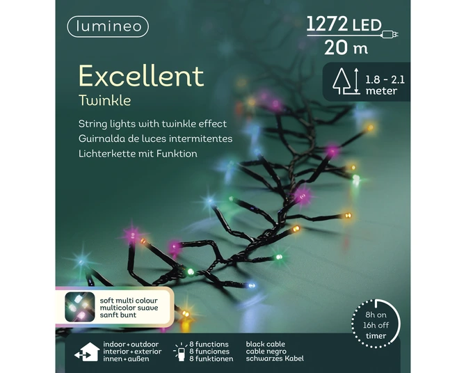 LED excellent lights pvc 8 functie twinkel effect buiten - afbeelding 4