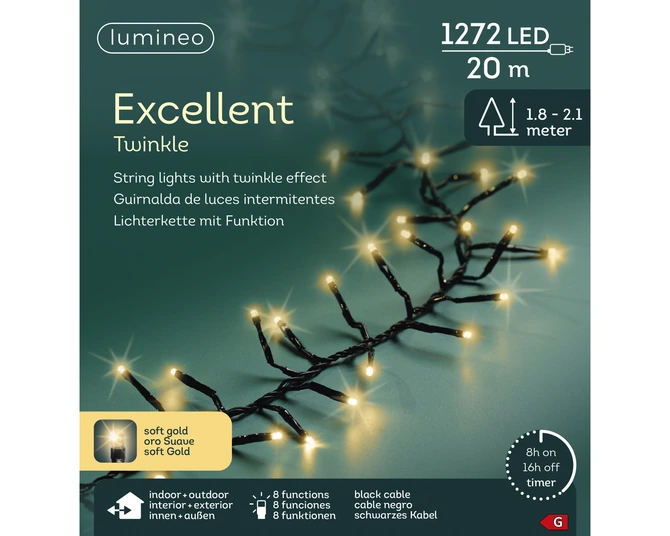 LED excellent lights pvc 8 functie twinkel effect buiten - afbeelding 4