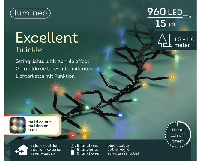 LED excellent lights pvc 8 functie twinkel effect buiten - afbeelding 4