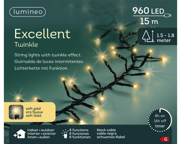 LED excellent lights pvc 8 functie twinkel effect buiten - afbeelding 4