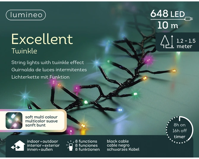 LED excellent lights pvc 8 functie twinkel effect buiten - afbeelding 4