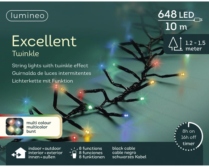 LED excellent lights pvc 8 functie twinkel effect buiten - afbeelding 4