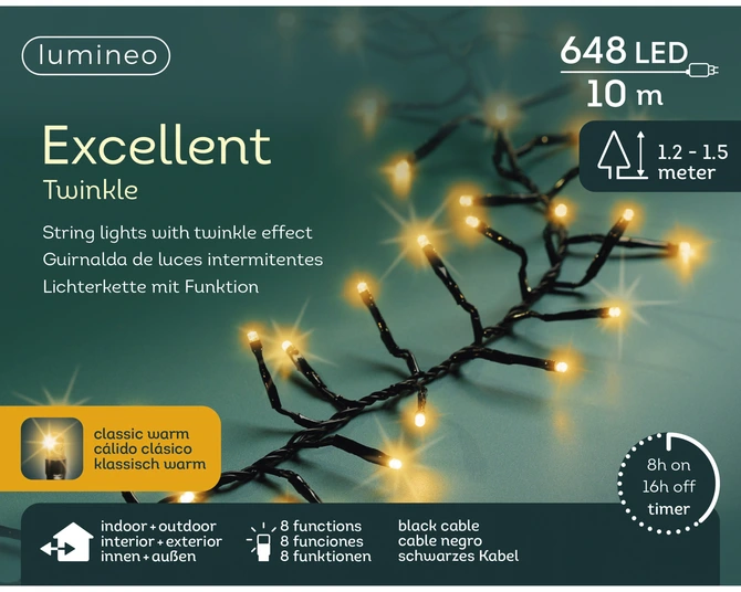 LED excellent lights pvc 8 functie twinkel effect buiten - afbeelding 4