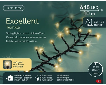 LED excellent lights pvc 8 functie twinkel effect buiten - afbeelding 4