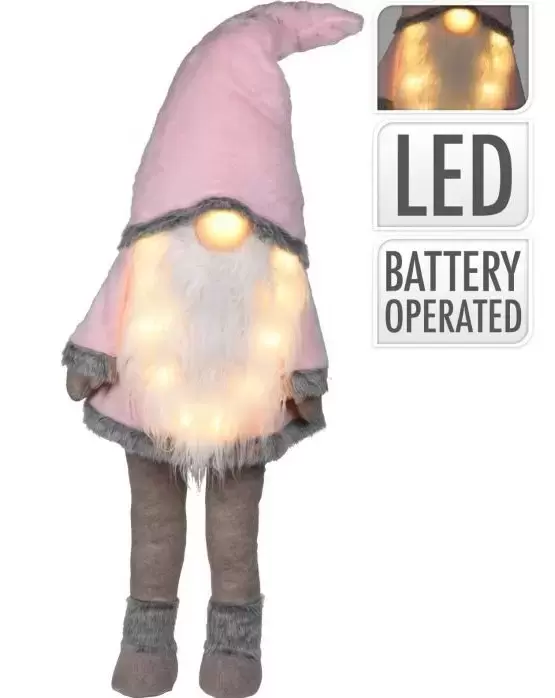 LED gnome met lange baard, Koopman, www.tuincentrumoutlet.com