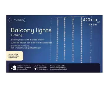 Led gordijn 400x100 - 420 lampjes - afbeelding 3